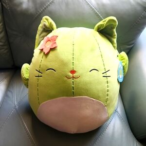 Squishmallows Ms. Miss Green Cactus Kitty 16" NWT
